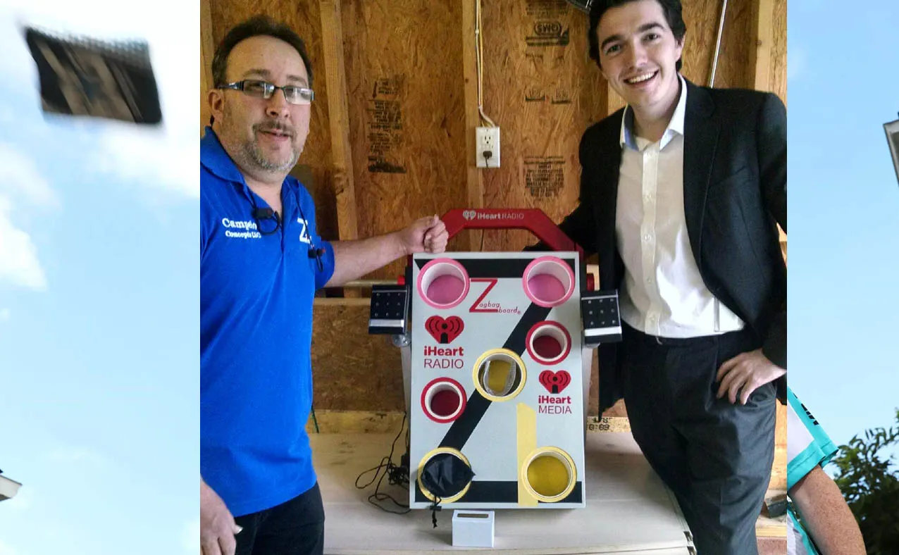Ray Campelo with ZagBag Board