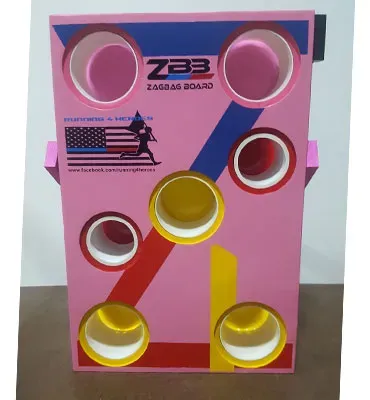 Running 4 Heroes Red & Blue Z on Pink